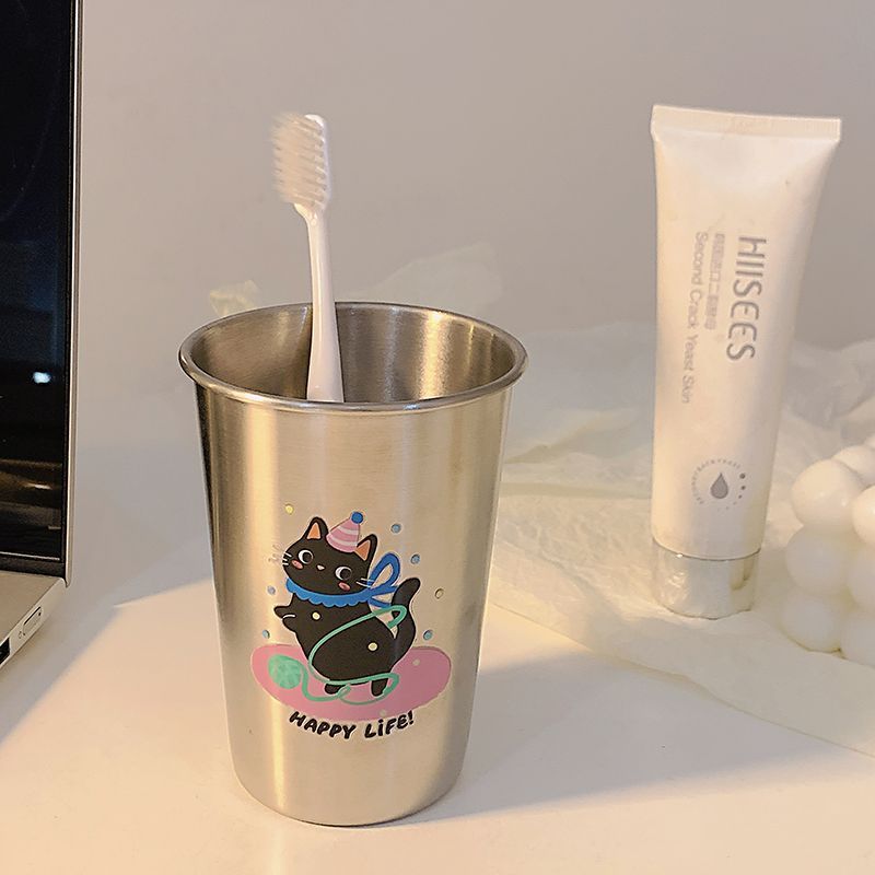 Stainless Steel Toothbrush Holder with Playful Animal Design Stornfield