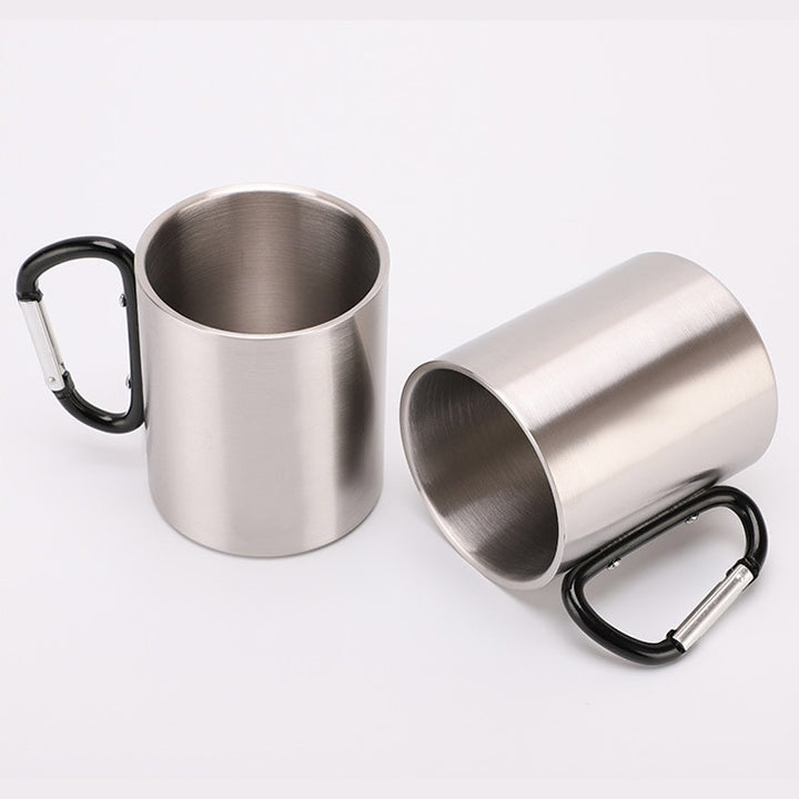 Women's Stainless Steel Coffee Mug with Carabiner Handle Stornfield