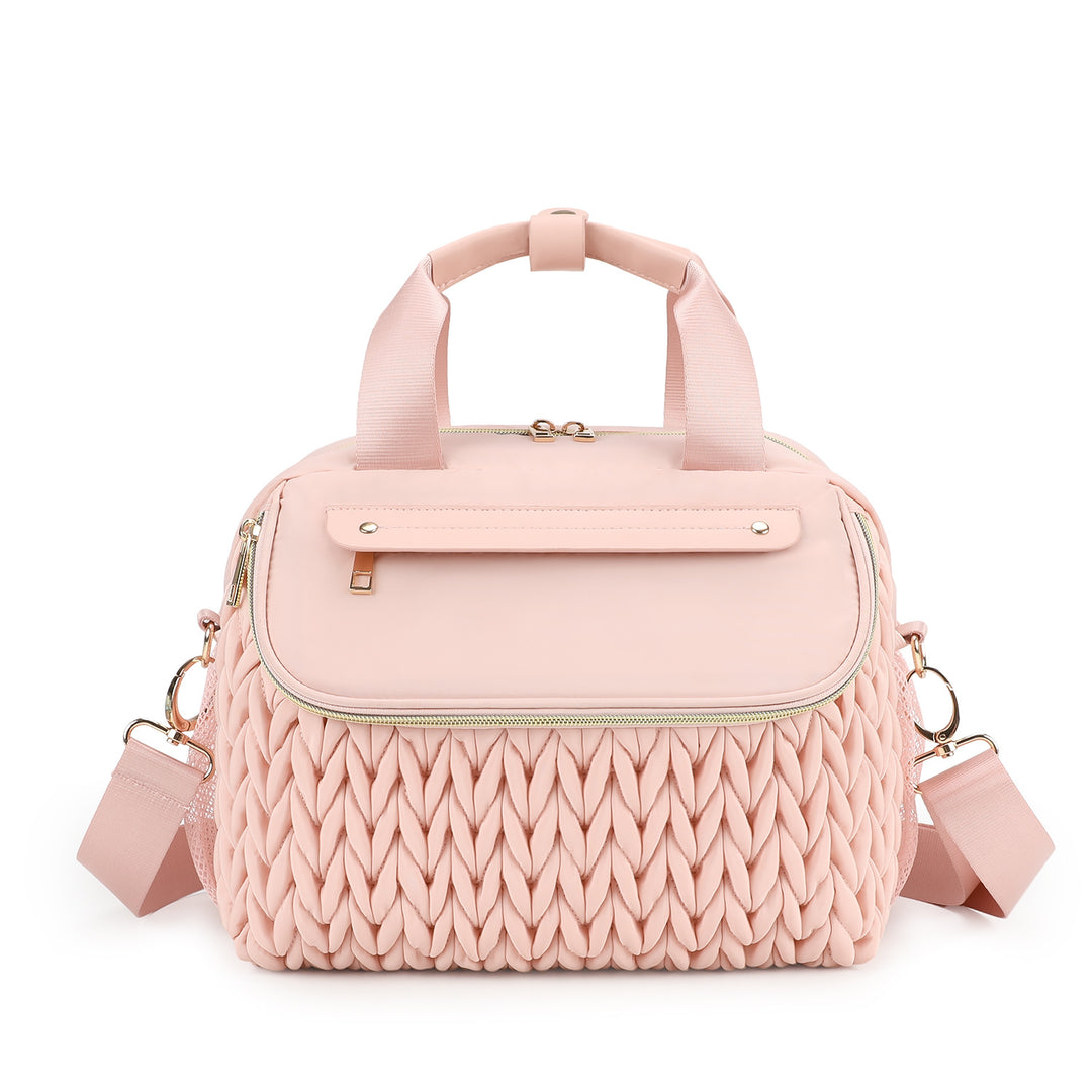 Fashionable diaper bag with elegant woven look Stornfield