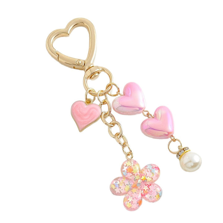 Playful keychain with hearts and flower motif Stornfield