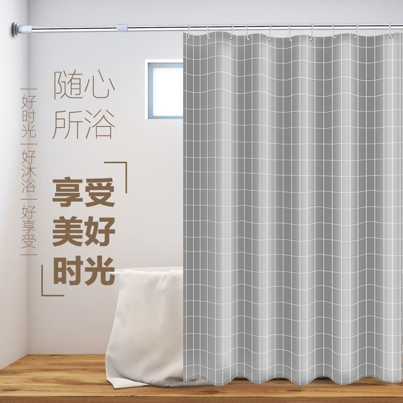 Modern Geometric Pattern Shower Curtain Stornfield