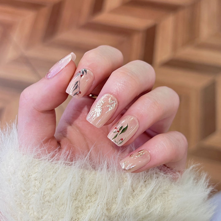 Artistic nail extensions with floral patterns Stornfield