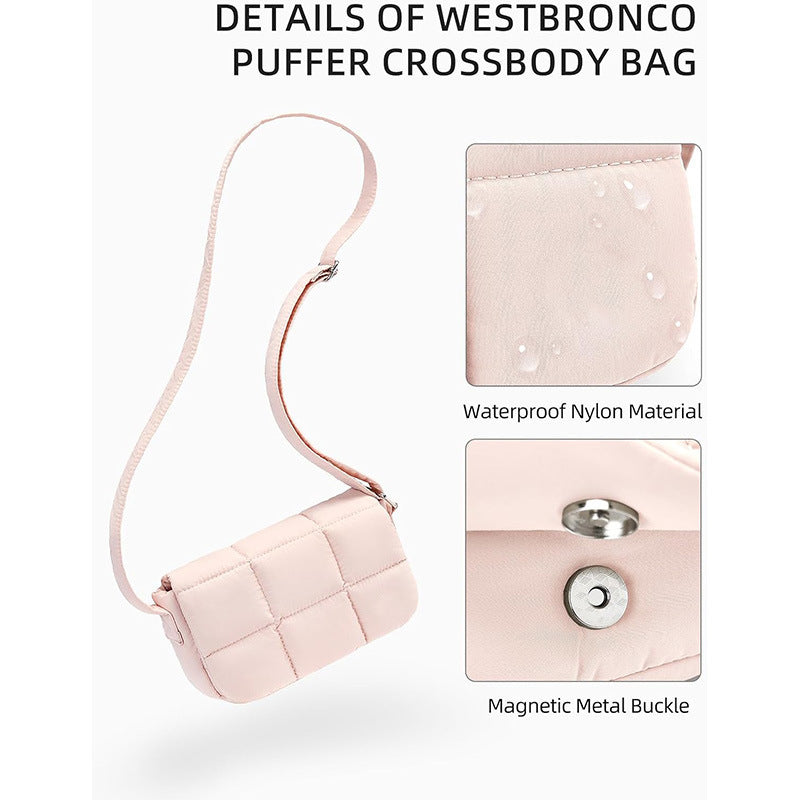Fashionable Crossbody Bag with Quilted Surface Stornfield