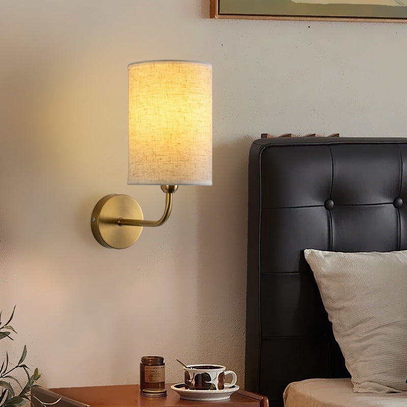 Modern Linen Wall Sconce