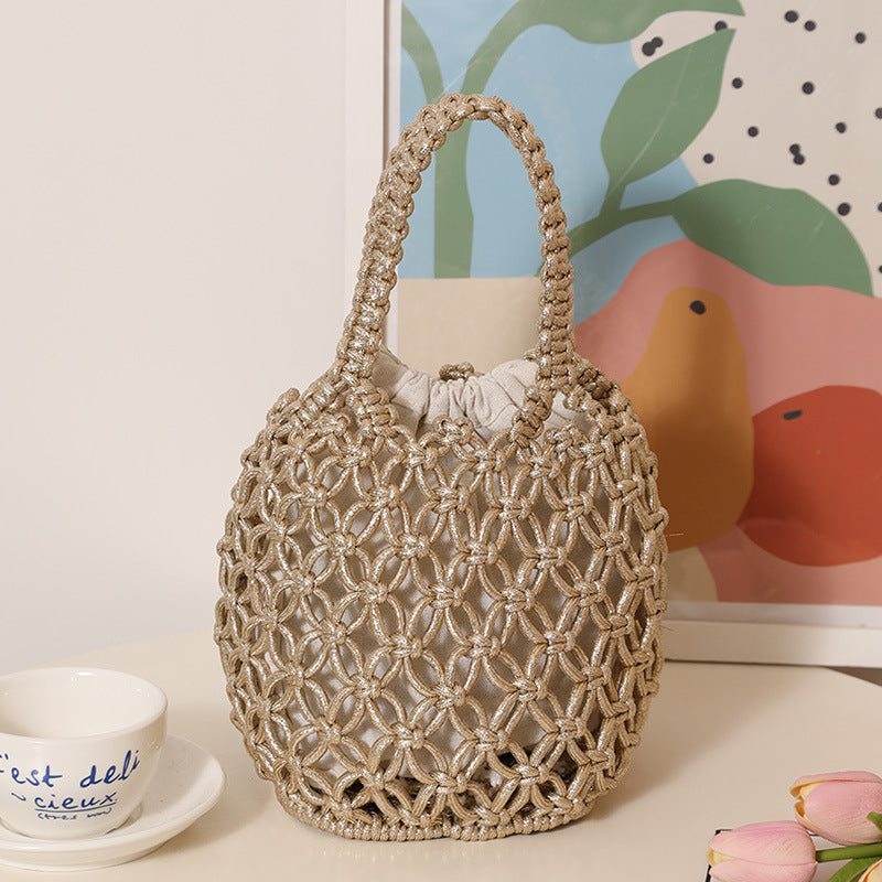 Trendy Shopper Bag with Unique Mesh Design Stornfield