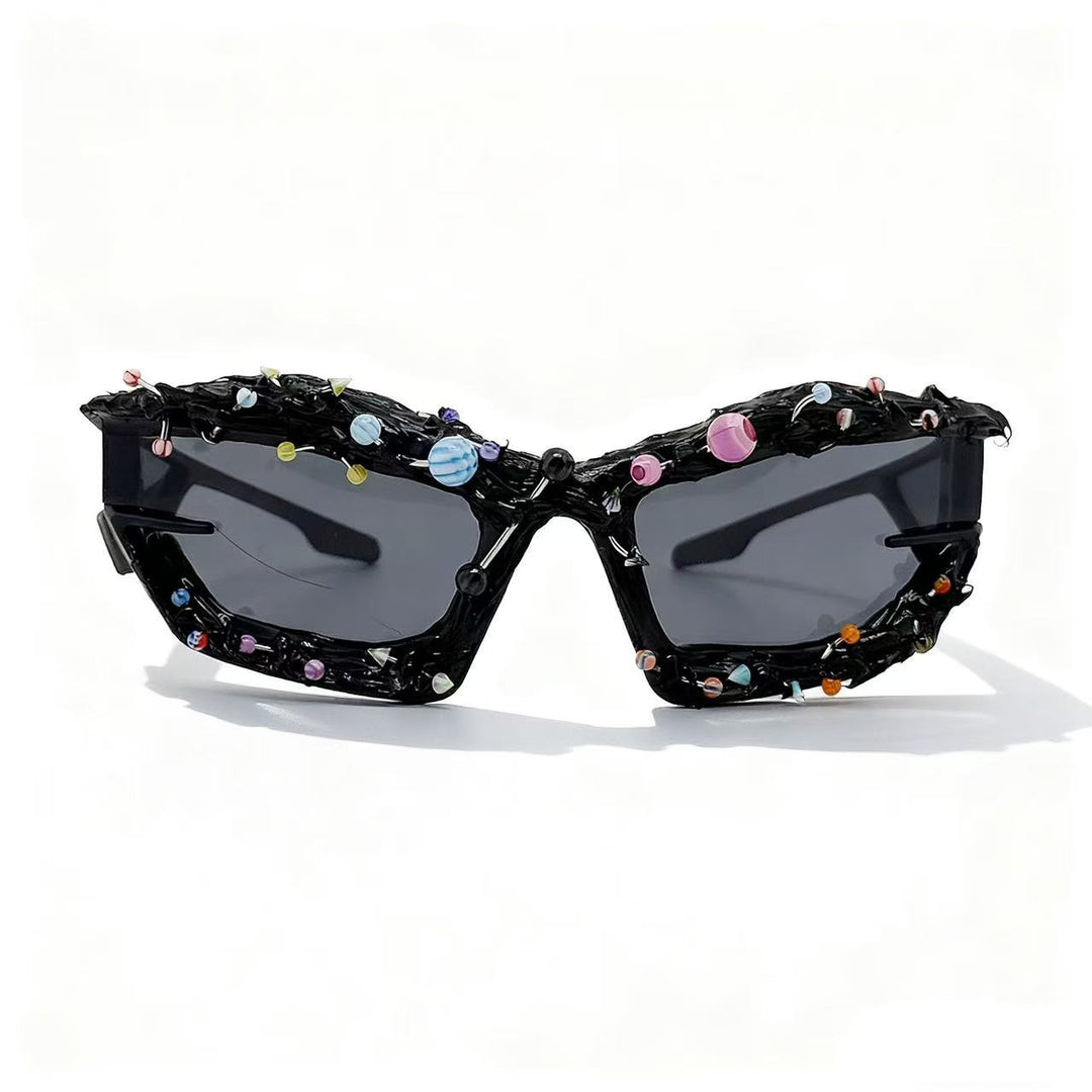 Ladies sunglasses with creative decor and distinctive frame Stornfield