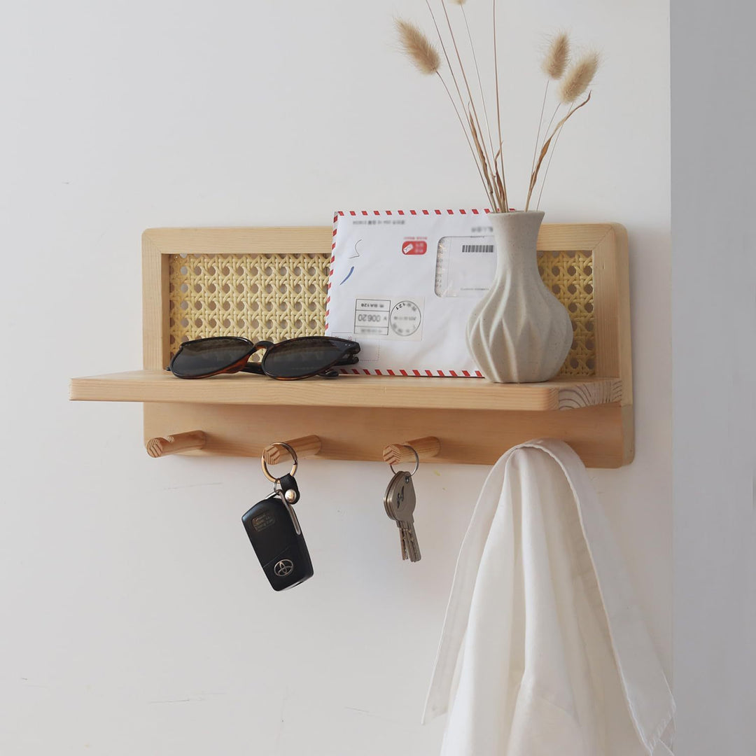 Wall-Mounted Wooden Storage Organizer Stornfield