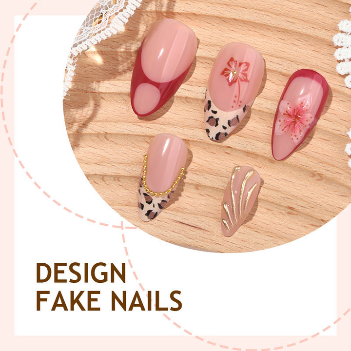 Creative nail art set with floral and elegant designs Stornfield