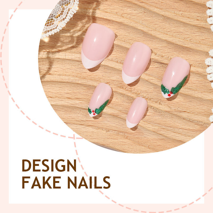 Nail art set with elegant floral accents Stornfield