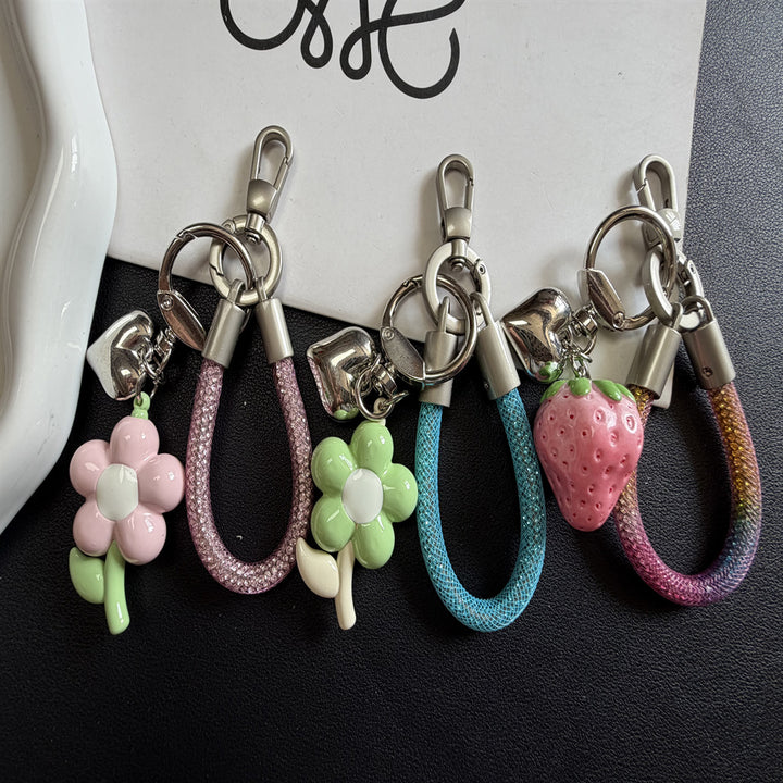 Decorative Flower Charm Keychain Stornfield 1790135100