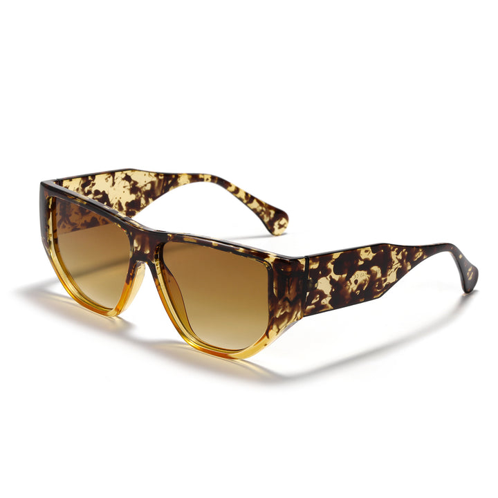 Women's trendy square sunglasses with modern tortoise pattern Stornfield