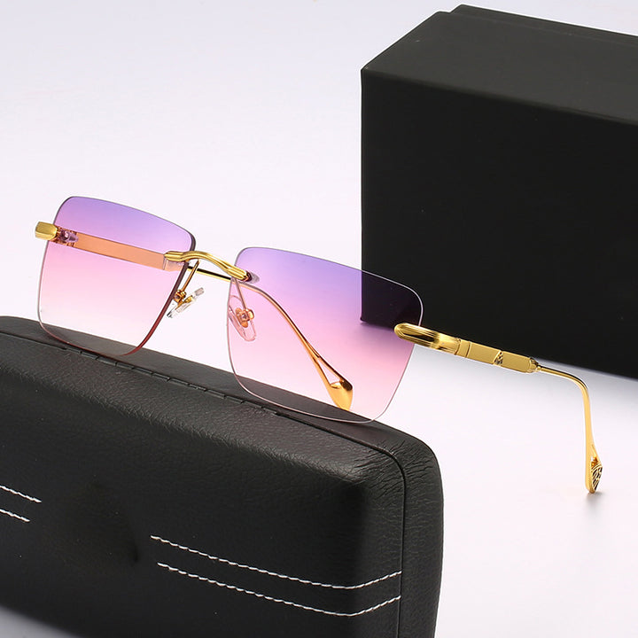 Women's fashionable square sunglasses with luxurious metal accents Stornfield