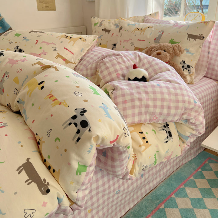 Cartoon-Themed Cozy Comforter Set