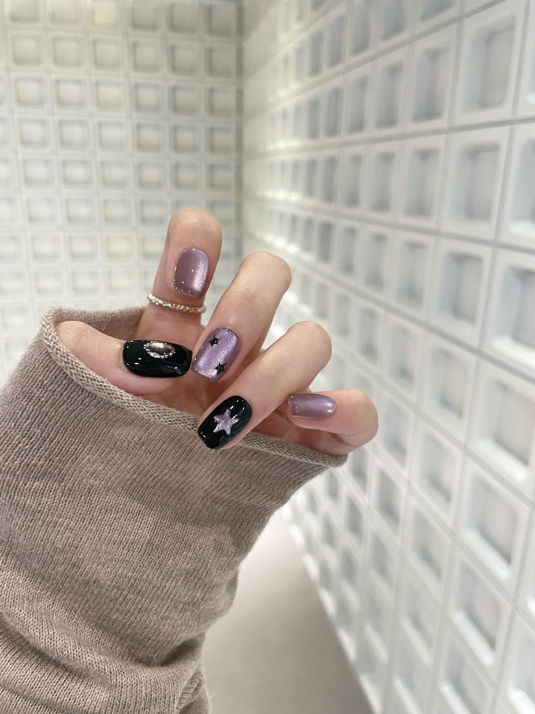 Stylish Star Design Artificial Nails Stornfield