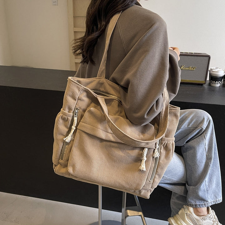 Textured Multi-Pocket Tote Bag Stornfield