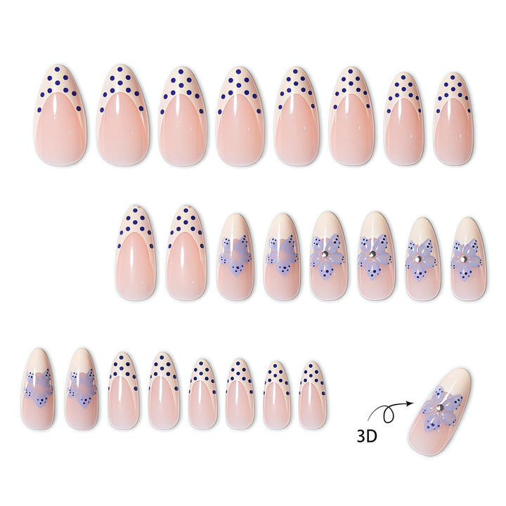 Floral Accent Pointed Nail Extensions Stornfield