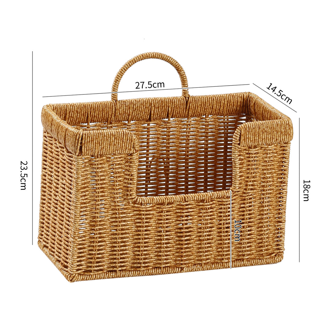 Unisex Handwoven Storage Basket with Practical Carrying Handle Stornfield