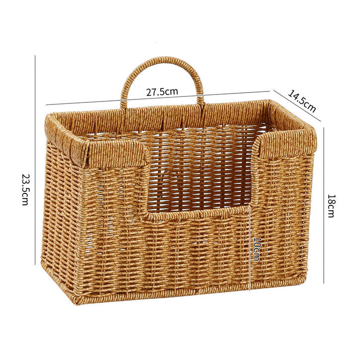 Unisex Handwoven Storage Basket with Practical Carrying Handle Stornfield