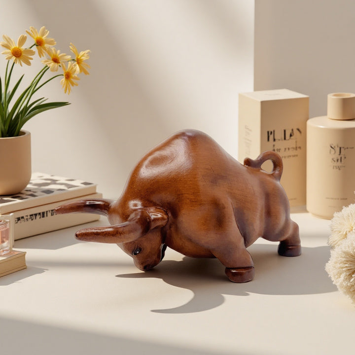 Decorative bull figure made of high-quality resin Stornfield