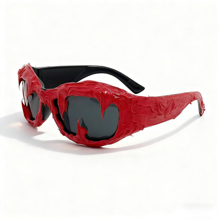 Women futuristic design sunglasses with unique textured surface Stornfield