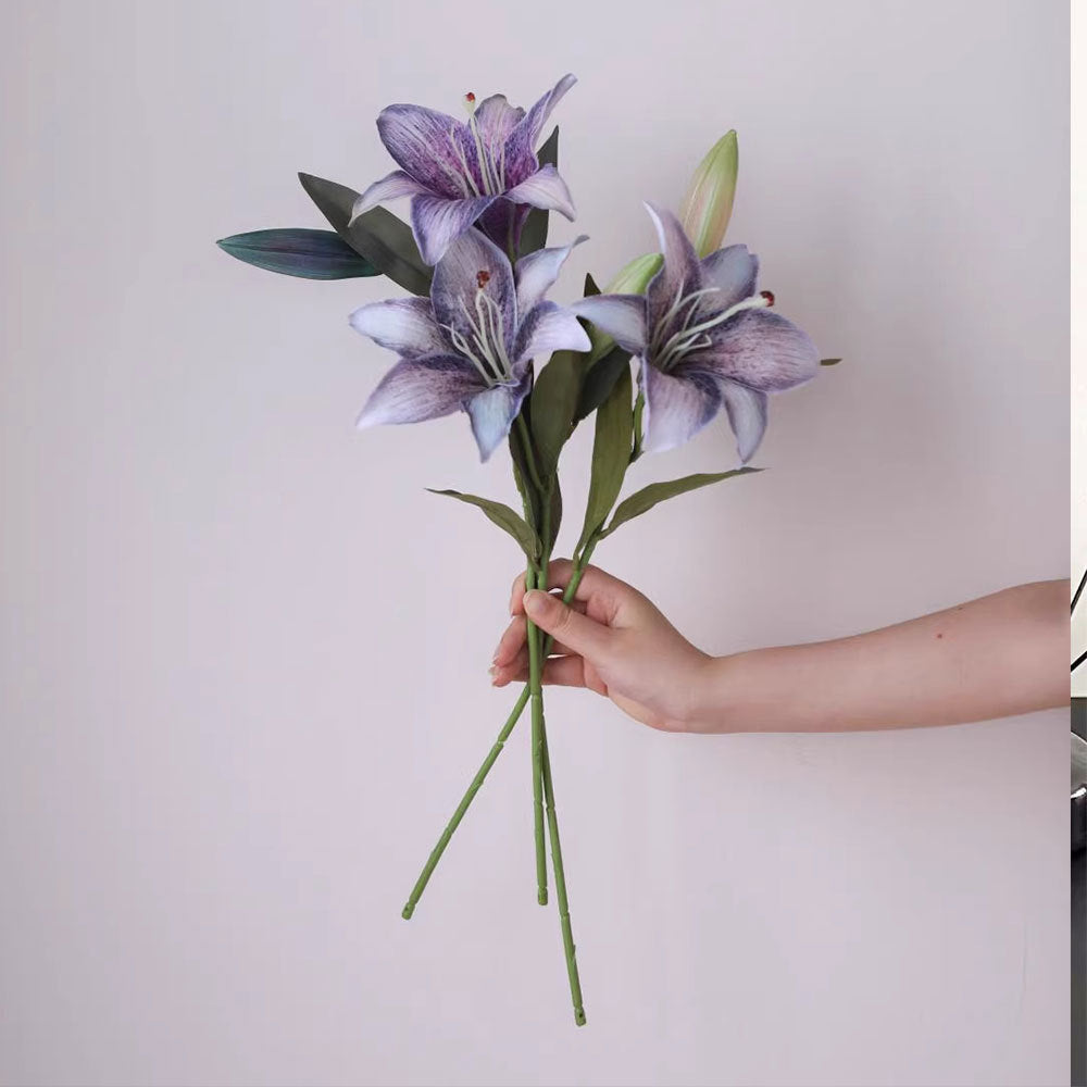 Lifelike Decorative Lily Stem