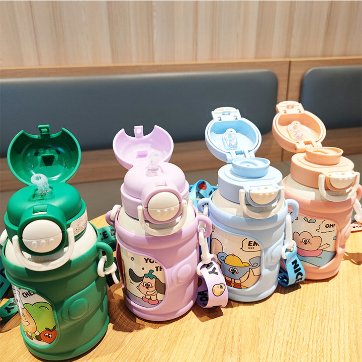 Women’s creative drinking bottle with stable silicone cover Stornfield