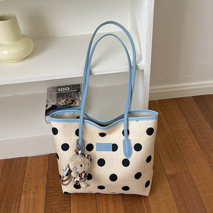 Polka Dot Casual Tote Bag