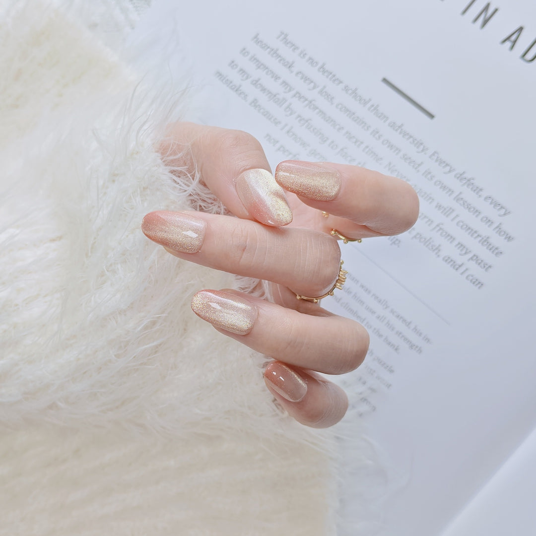 Elegant French Tip Press-On Nails Stornfield