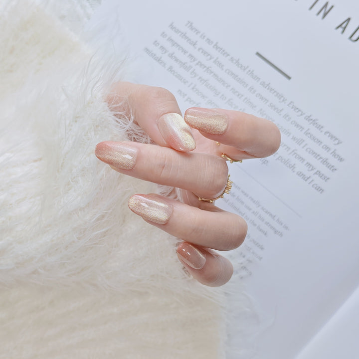 Elegant French Tip Press-On Nails Stornfield