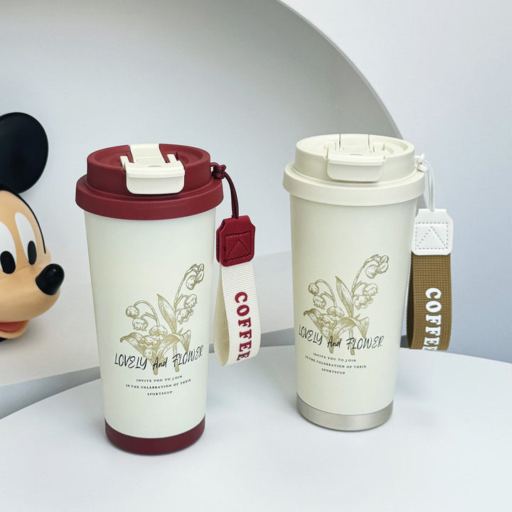Women's thermos cup with comfortable carrying handle Stornfield