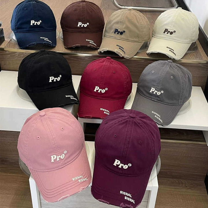Women's Casual Distressed Embroidered Baseball Cap Stornfield