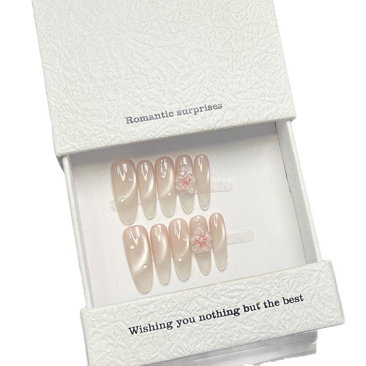 Romantic Floral Accent Press-On Nails