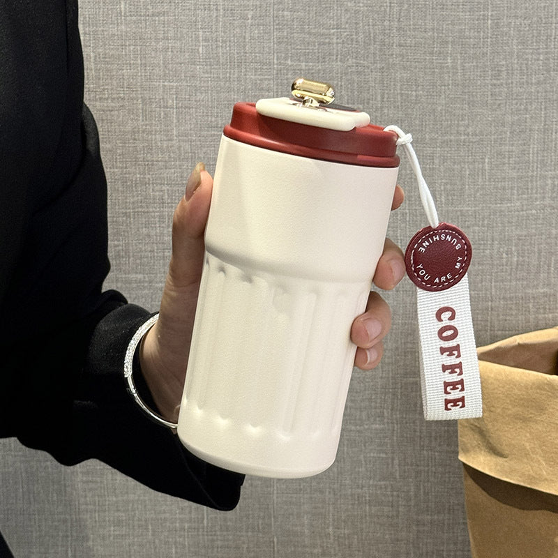 Ladies Insulated Coffee Mug with practical folding lid Stornfield