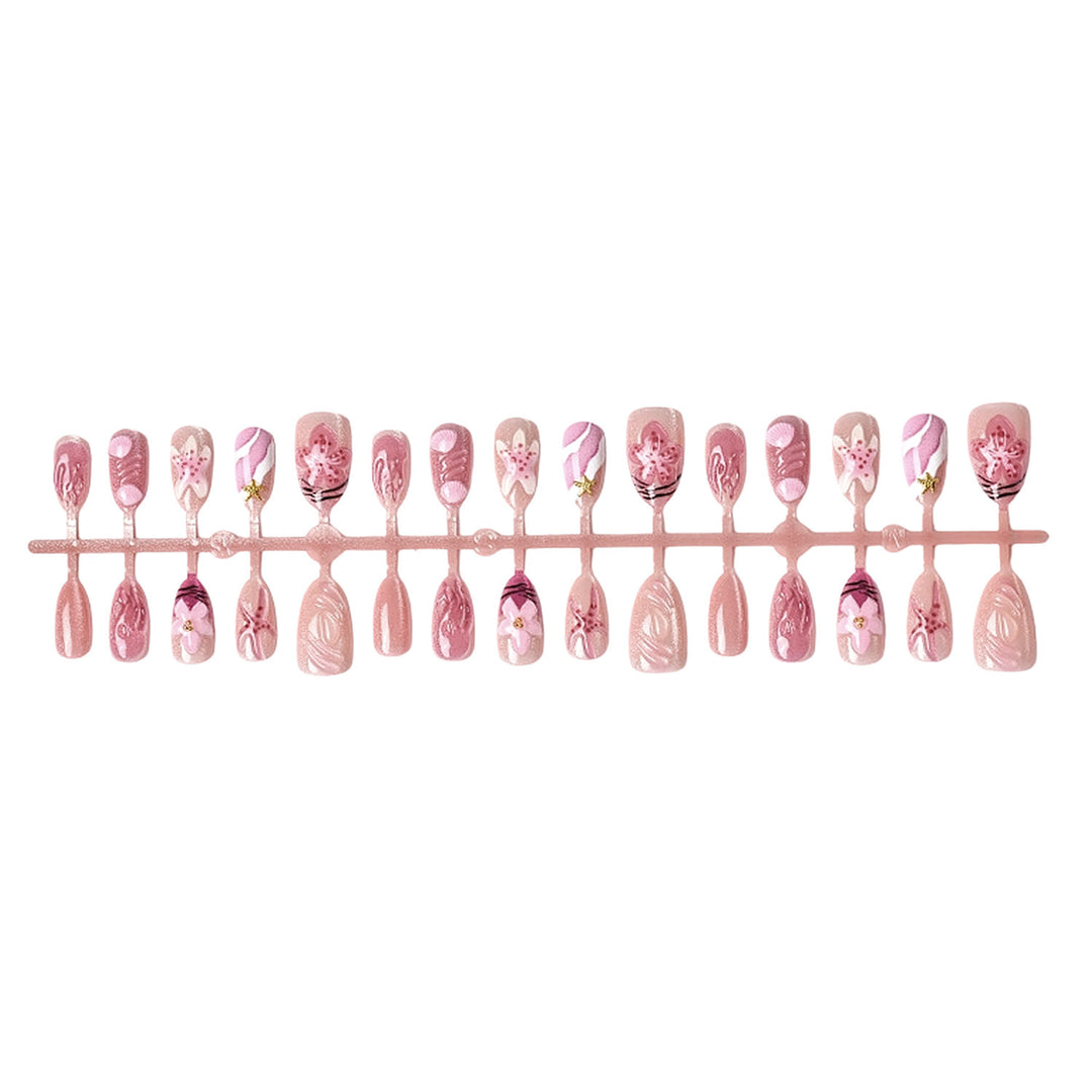 Artistic Floral Design Press-On Nail Set Stornfield 1787225204