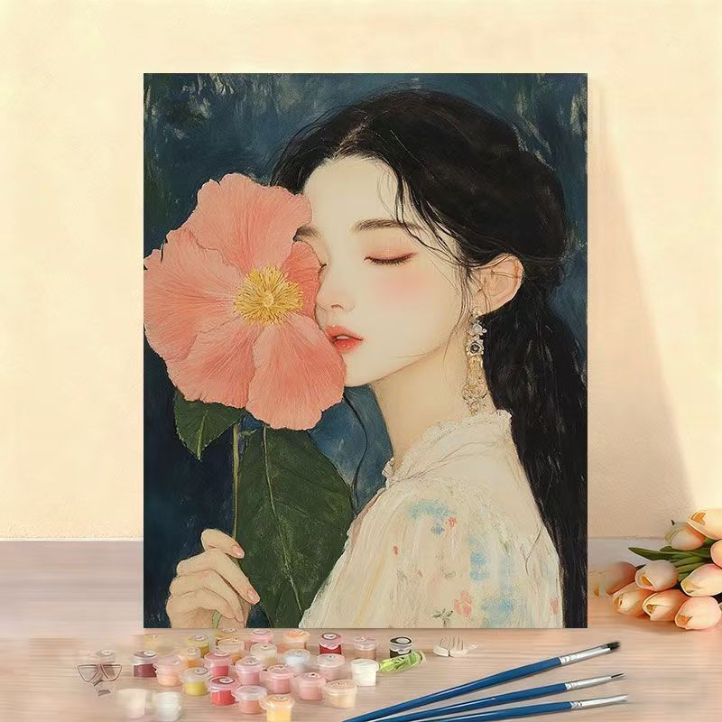 DIY Floral Portrait Paint by Numbers Kit Stornfield