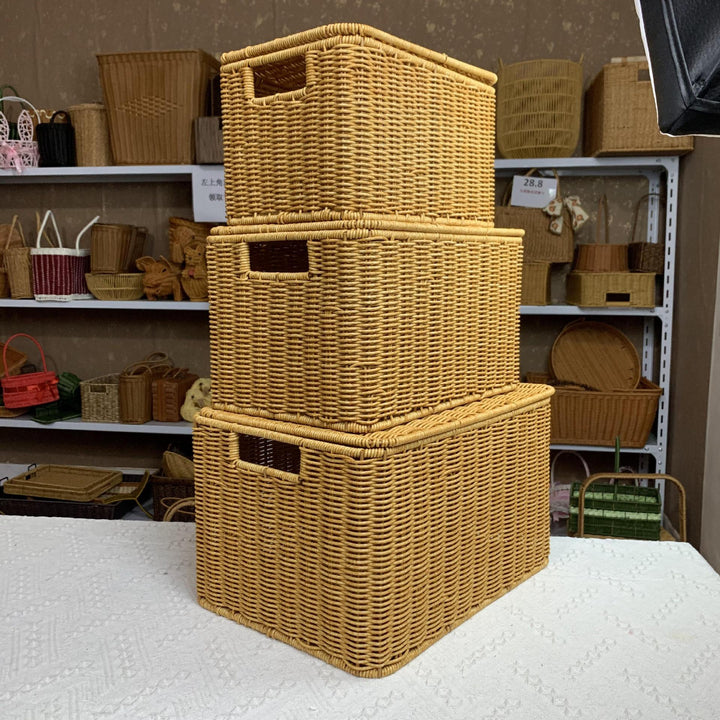 Contemporary Rectangular Woven Storage Bin Stornfield