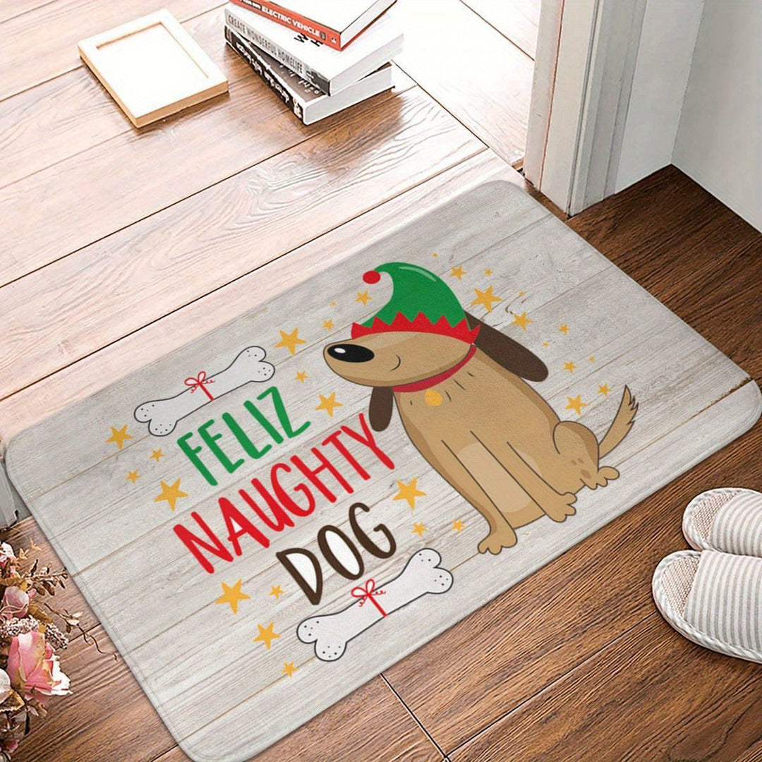 Festive Holiday-Themed Welcome Mat Stornfield