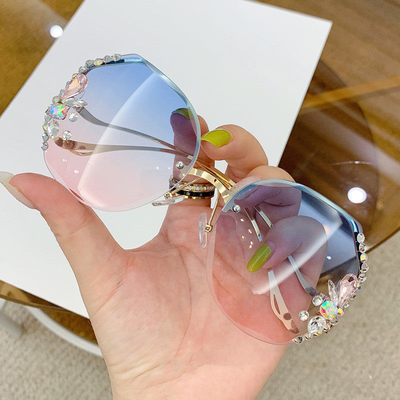 Women's Oversized Sunglasses with Decorative Stones Stornfield