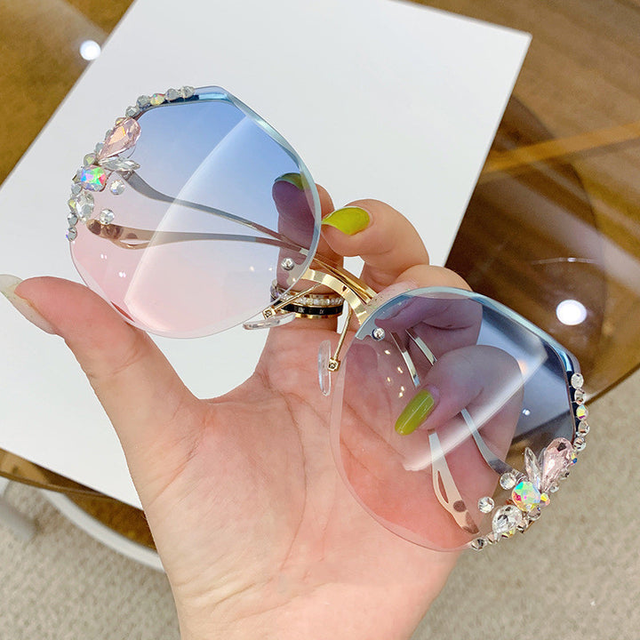 Women's Oversized Sunglasses with Decorative Stones Stornfield