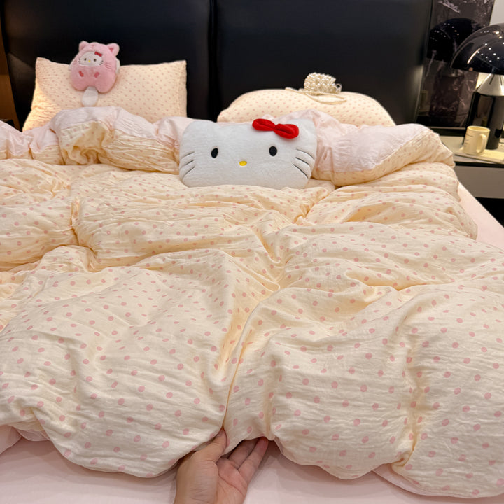 Charming Polka Dot Comforter Set