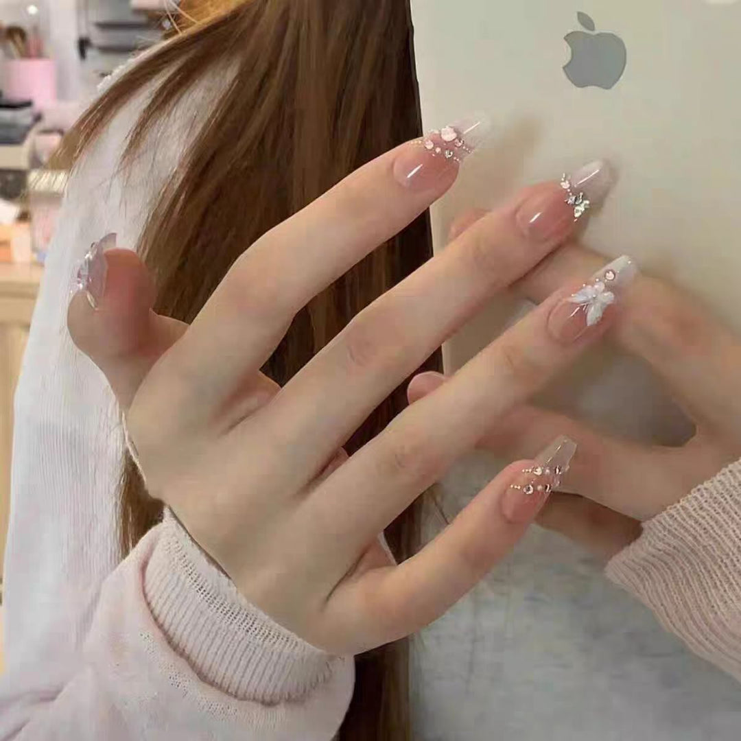 Artistic Floral Press-On Nail Set Stornfield 1787394981