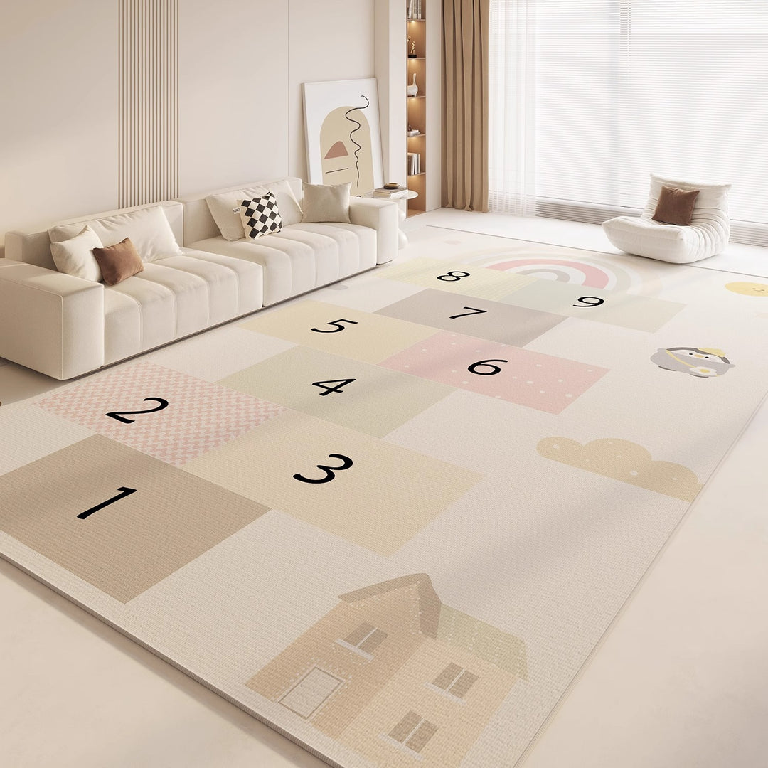 Cartoon-Themed Plush Area Rug