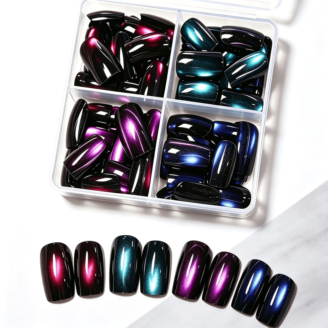 Gradient Glitter Press-On Nail Set Stornfield