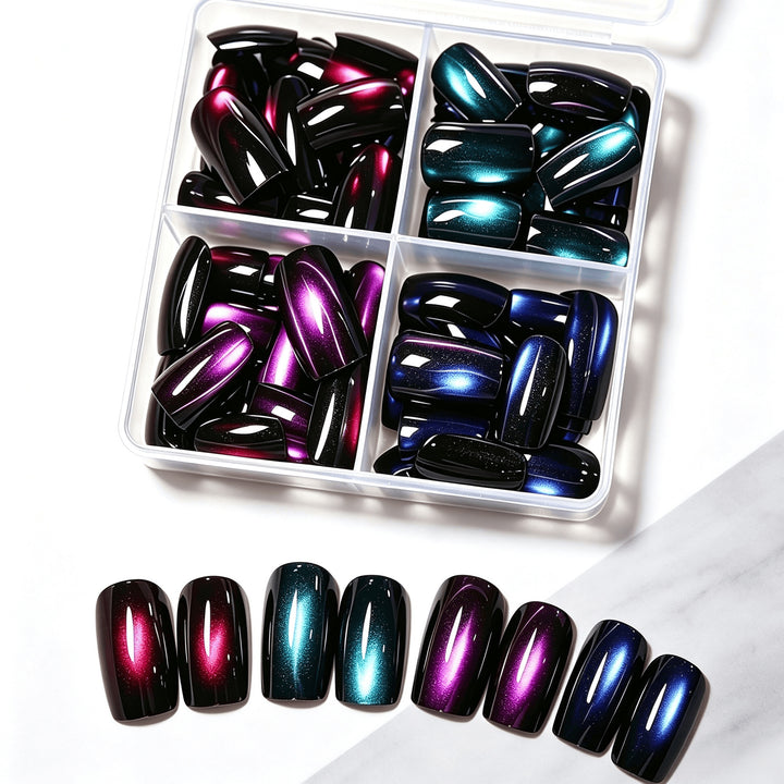 Gradient Glitter Press-On Nail Set Stornfield