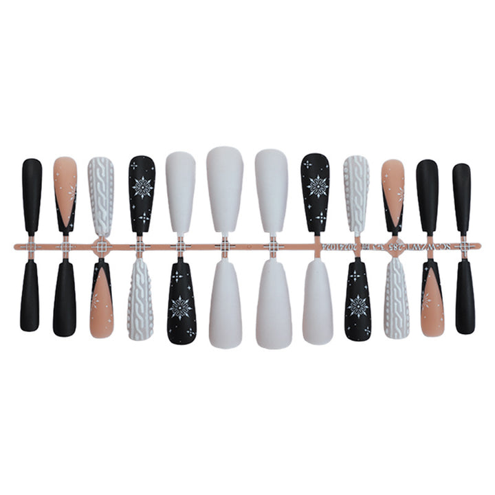 Artistic Press-On Nail Design Set Stornfield
