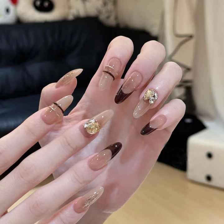 Premium Glittering Press-On Nail Extensions Stornfield