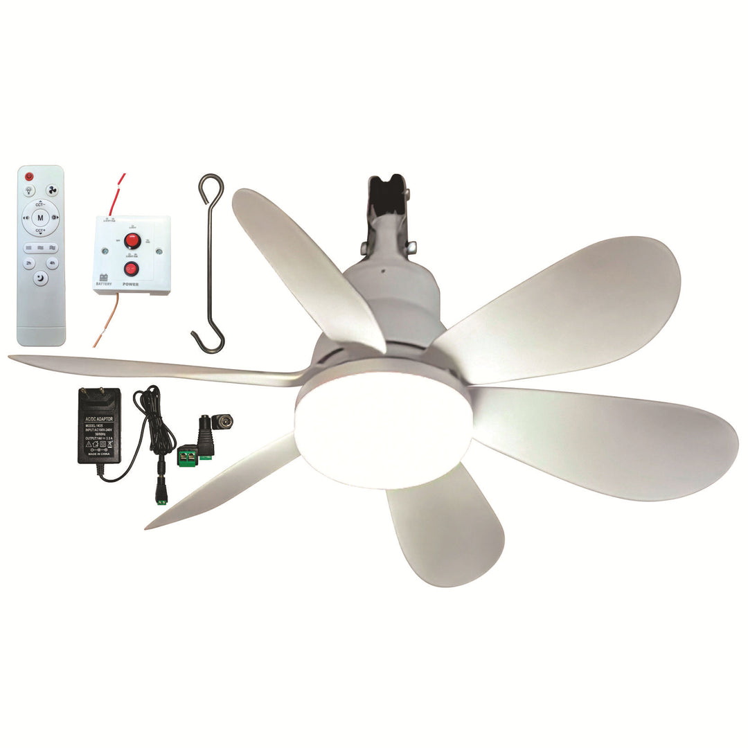 Ceiling fan with modern LED light Stornfield