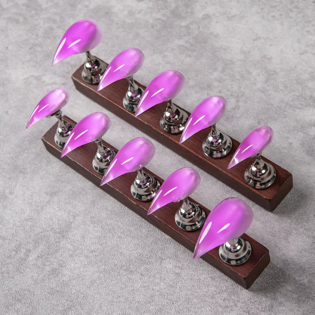 Glossy Stiletto Press-On Nail Tips Set