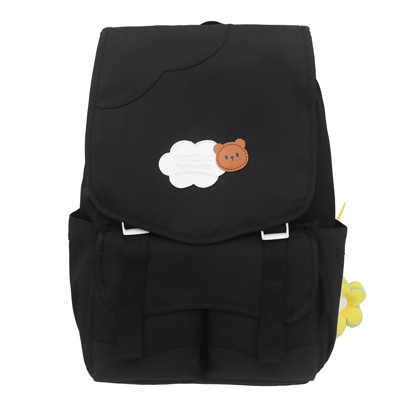 Casual Floral Accent School Backpack Stornfield
