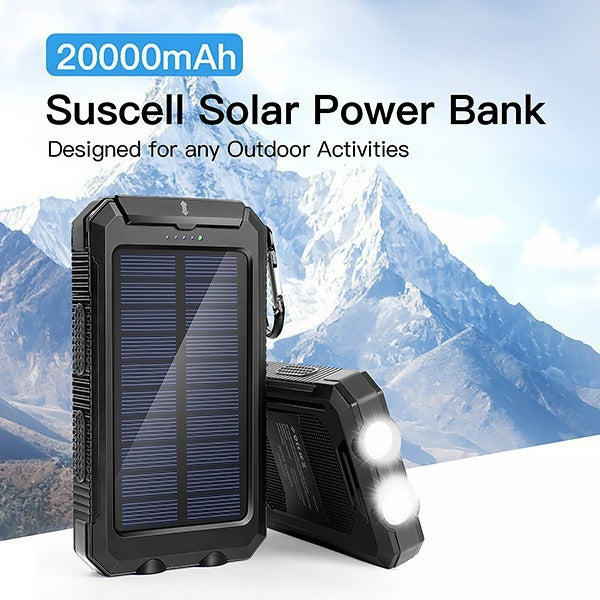 Solar-powered power bank with dual USB connection Stornfield